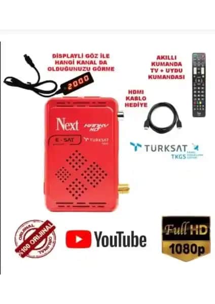 Next Kanky Uydu Alıcısı Yeni Modeli Yüksek Çözünürlük ve Çok Yönlü Medya Desteği ile Modern Evler İçin