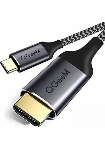 QGeeM QG-UA09 Type-C to HDMI Kablo ile Yüksek Kaliteli Görüntü Aktarımı