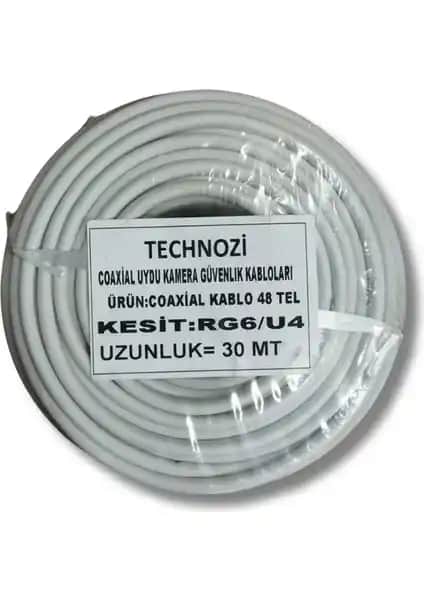 Technozi 48 Tel 30 Metre Uydu Kablosu: Yüksek Performanslı ve Dayanıklı Bağlantı Çözümü