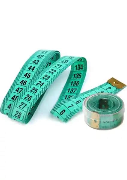 Akos Şeffaf Kutulu Koruma Kapaklı 150 Cm Mezura Kaliteli ve Kullanışlı Terzi Malzemesi