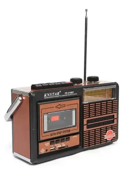 Knstar FP-319BT Nostalgik Bluetooth'lu Kaset Çalar Modern Fonksiyonlarla Birlikte