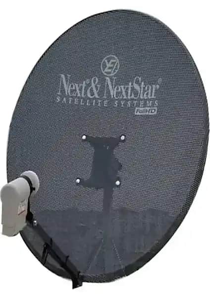 Next NextStar 75CM Delikli Rüzgara Karşı Dayanıklı Çanak Anten ve LNB ile Güçlü Sinyal Alımı