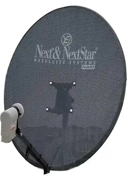 Next NextStar 75CM Delikli Rüzgara Karşı Dayanıklı Çanak Anten ve LNB ile Güçlü Sinyal Alımı