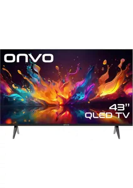 Onvo 43OVF9000FQ 43 İnç QLED Full HD Akıllı Televizyon Dahili Uydu Alıcıyla