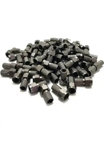 Showmax RG6-U6 Siyah Kontaklı F Konnektör: Güvenilir ve Yüksek Kalite Bağlantı Çözümü