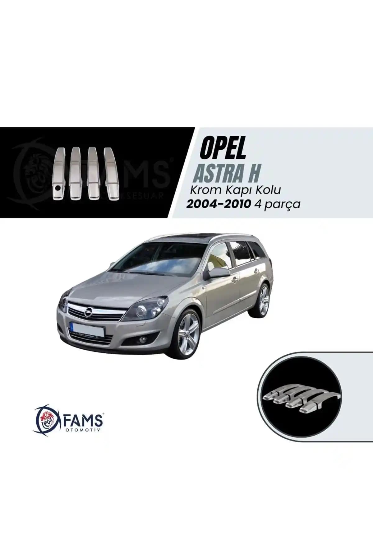 Opel Astra H İçin FAMS Krom Kapı Kolu ve İntachrom Sis Çerçevesi Karşılaştırması