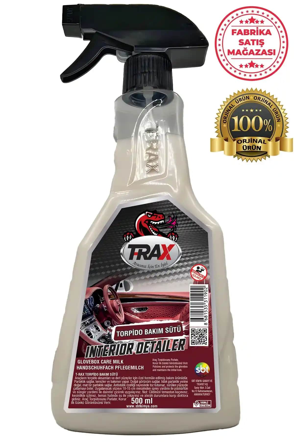 T-RAX ve TRAX Torpido Bakım Sütleri Karşılaştırması Araba İç Mekan Temizliği İçin En İyi Seçenekler