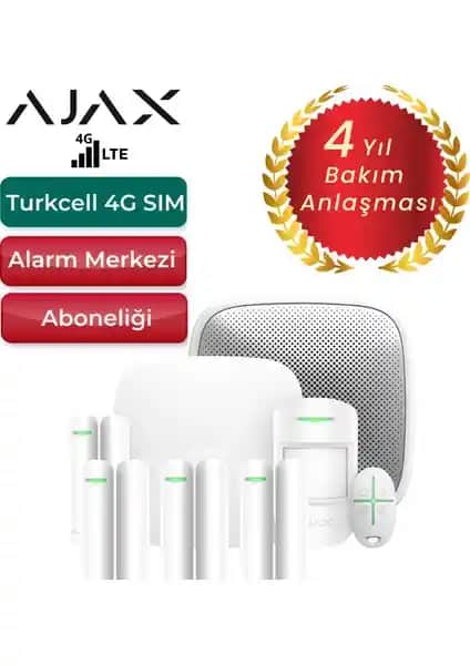 Ajax 4G Sim Kartlı Alarm Seti ile Güvenliğinizi Yükseltin ve Modern Çözümlerle Koruma Sağlayın