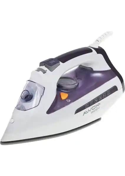 Awox Steam Plus Beyaz-Mürdüm Buharlı Ütü Yüksek Performans ve Kullanım Kolaylığı