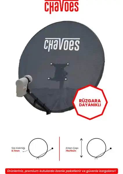 Chavoes Çanak Anten Türkiye'de İlk Kez Piyasaya Sürülerek Yüksek Dayanıklılık Sunar