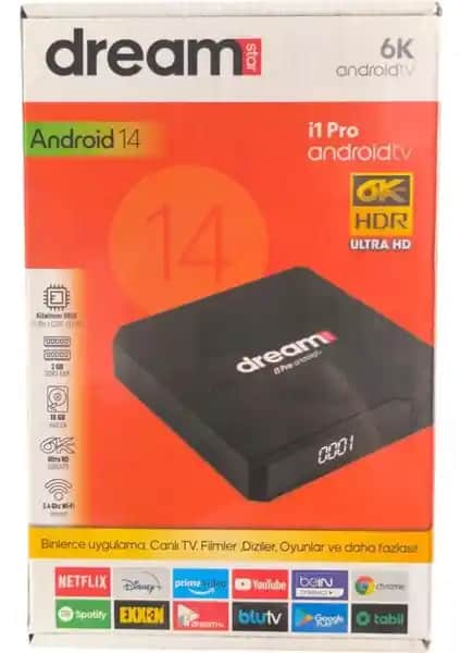 Dreamstar I1 Pro 6K İkinci Nesil Android Box ile Yüksek Kaliteli Eğlence Deneyimi