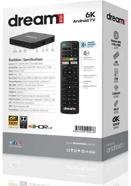 Dreamstar I4 TV Box: Güçlü Performans ve Gelişmiş Özelliklerle Yüksek Kalite Televizyon Deneyimi