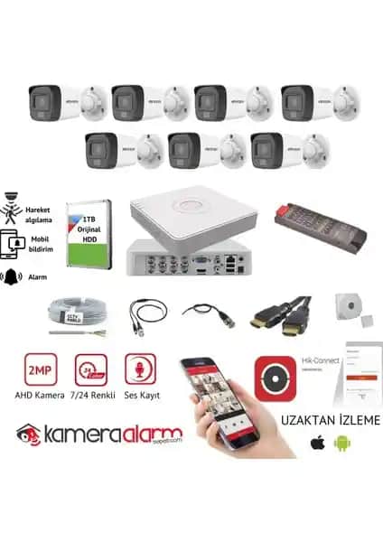 Hikvision 7 Kameralı Güvenlik Sistemi: Yüksek Çözünürlüklü ve Uzaktan Kontrol Özellikleriyle Güvenlik Çözümü