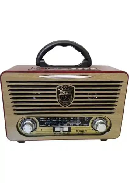 Nefertiya Meier M-115BT Retro ve Modern Özelliklere Sahip Taşınabilir Radyo