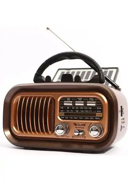UltraTekno RX-BT628S Güneş Panelli Nostaljik Radyo Modern Tasarım ve Çok Yönlü Kullanım
