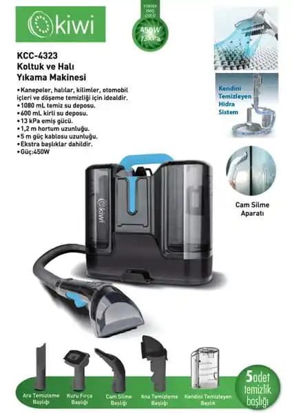 Kiwi KCC-4323 ve Yui XV12 Pro Max Temizlik Makineleri Karşılaştırması