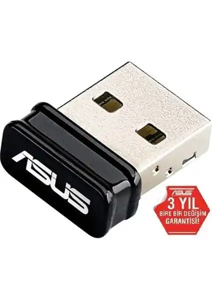 Asus USB-N10 NANO 150Mbps USB Kablosuz Adaptör: Kompakt ve Temel Bağlantı Çözümü