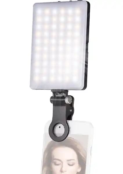 Auvc 4W Şarj Edilebilir LED Selfie Işığı: Taşınabilir ve Ayarlanabilir Aydınlatma Çözümü