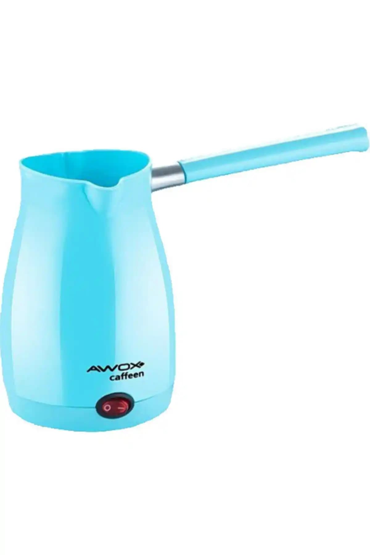 AWOX Caffeen Beyaz Türk Kahve Makinesi Mavi: Geleneksel Kahve Keyfi Modern Tasarımla