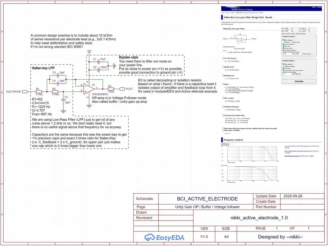 BCI ve EEG için Aktif Elektrot Tasarımı: Prototip ve Devre Detayları