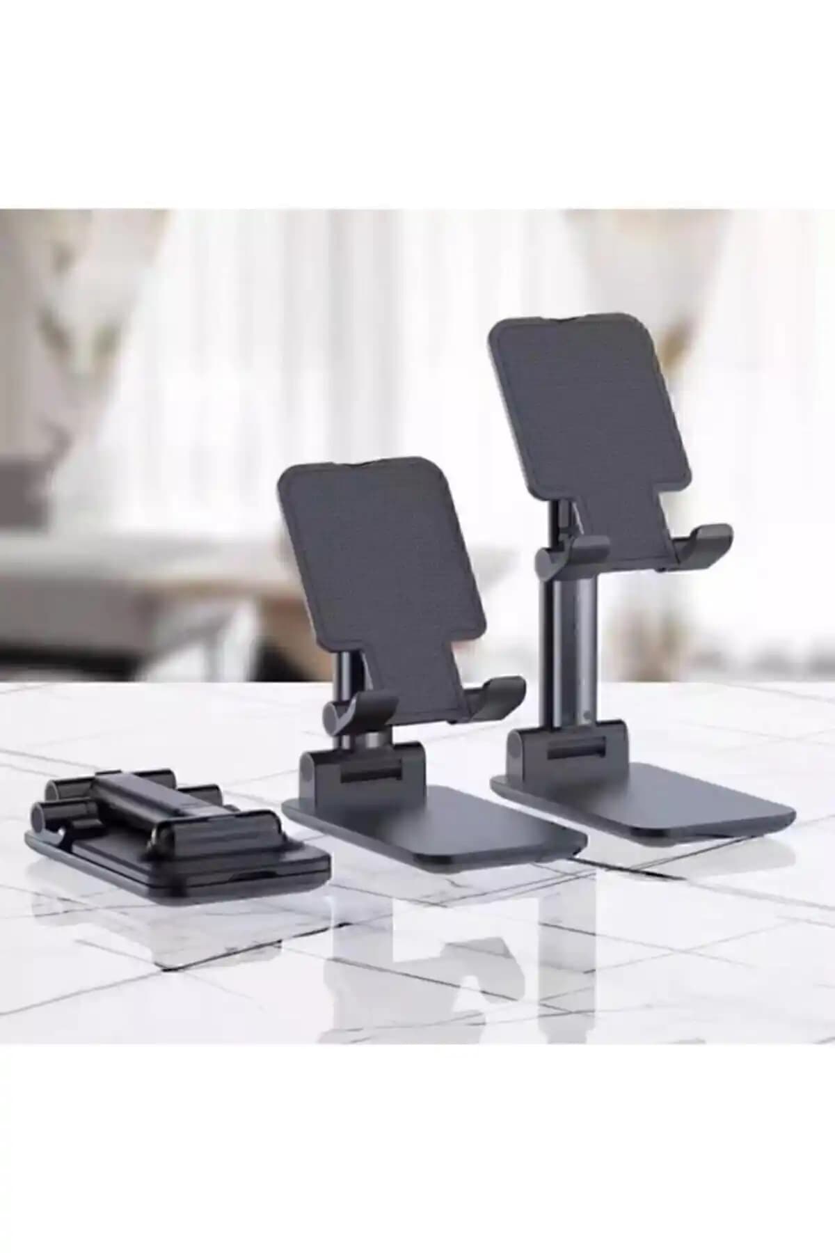 DEMPower Katlanabilir Masaüstü Tablet ve Telefon Tutucu Stand - Çok Fonksiyonlu ve Ayarlanabilir