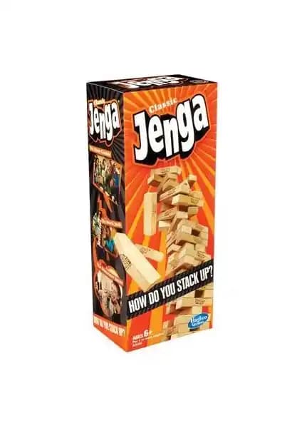 Hasbro Gaming Jenga: Kaliteli Ahşap Bloklarla Denge ve Beceri Oyunu Deneyimi