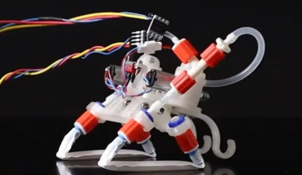 Hollandalı Bilim İnsanlarının Sıkıştırılmış Hava ile Hareket Eden Beyinsiz Yumuşak Robot Tasarımı