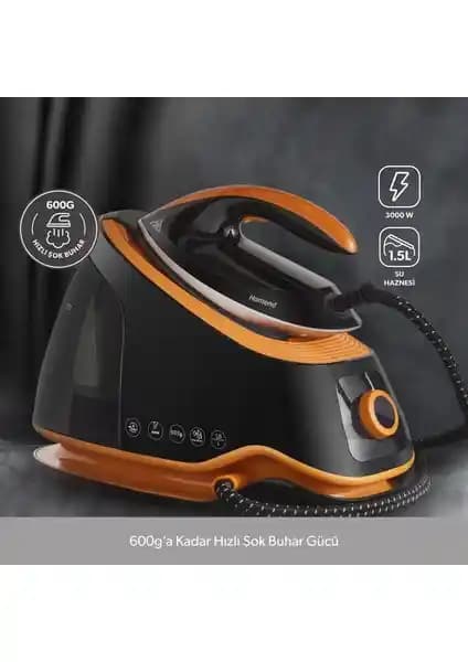 Homend Jetsteam 1174H Otomatik Sıcaklık Ayarlı 3000W Buhar Kazanlı Ütü İncelemesi