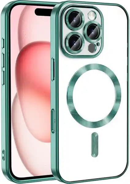 MobaxAksesuar Apple iPhone 16 Pro Şeffaf, Kamera Koruyuculu ve Magsafe Özellikli Kılıf