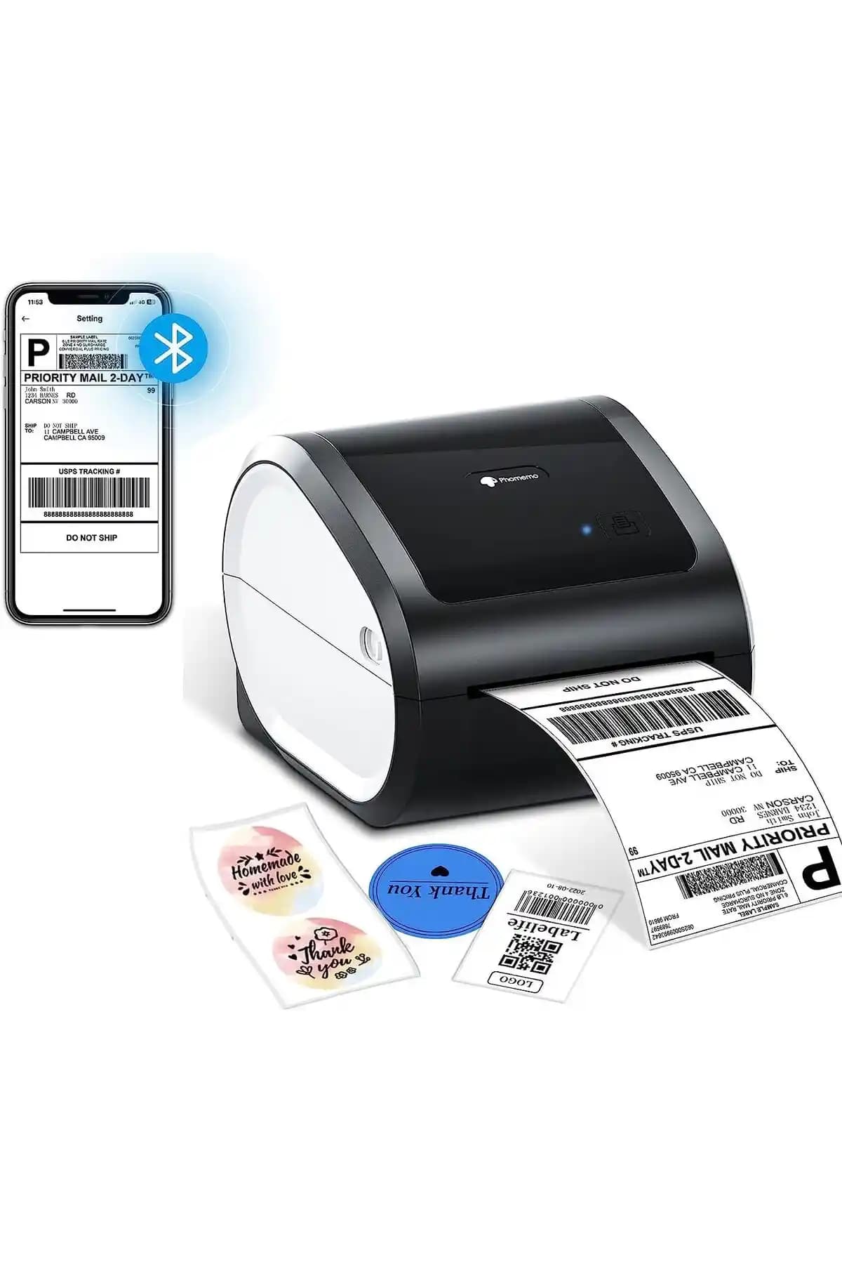 Phomemo D520-BT Bluetooth ve USB Termal Yazıcı ile Küçük İşletmeler İçin Etiket Çözümü