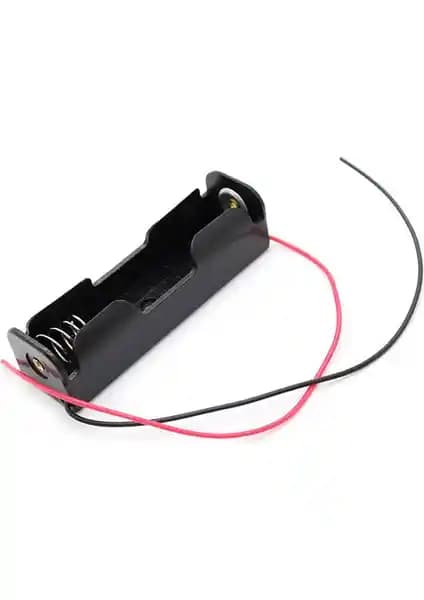 Pst Tekli 1 Li 18650 Pil Yuvası 3.7V Kablolu Tutucu Dayanıklı ve Kompakt Tasarım