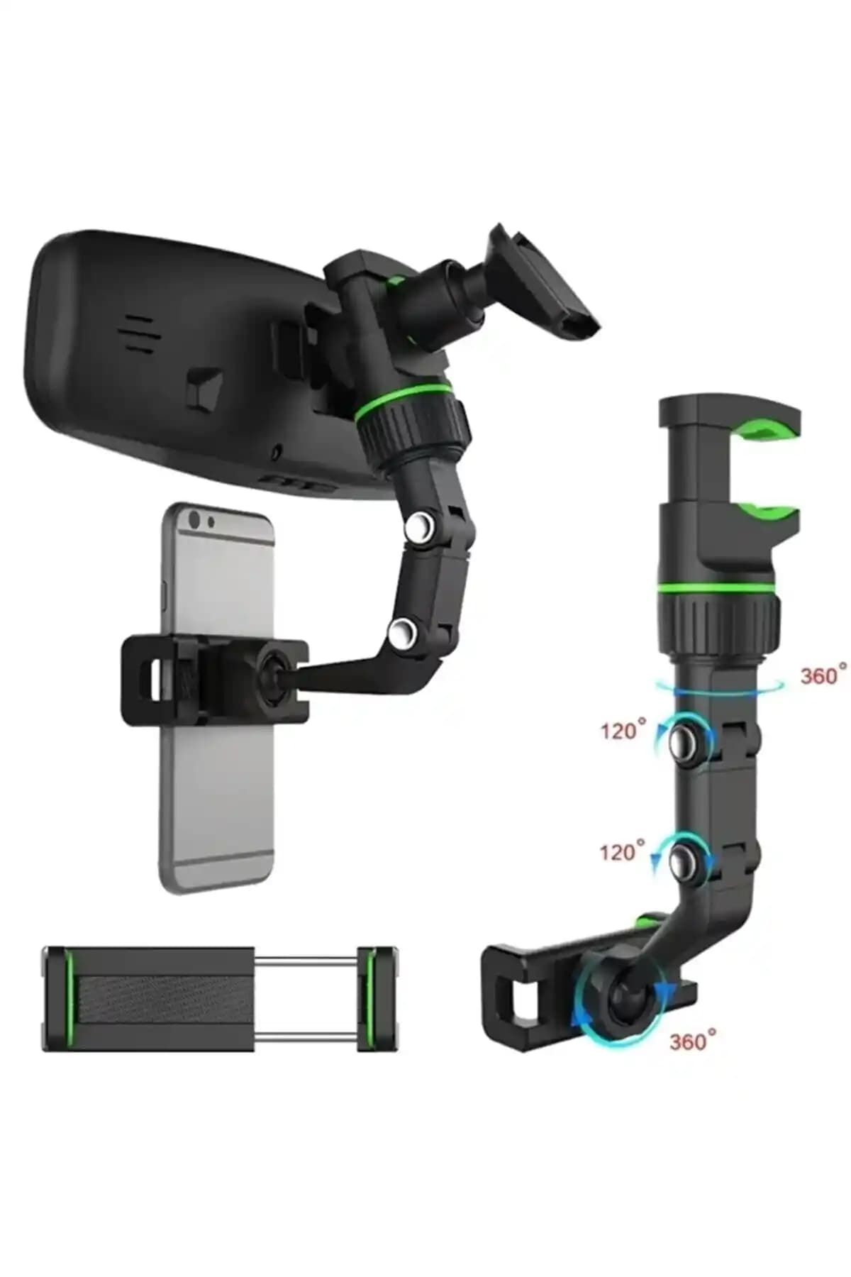 Resolut Dikiz Aynası Telefon Tutucu: Araç İçi Konfor ve Güvenli Telefon Kullanımı