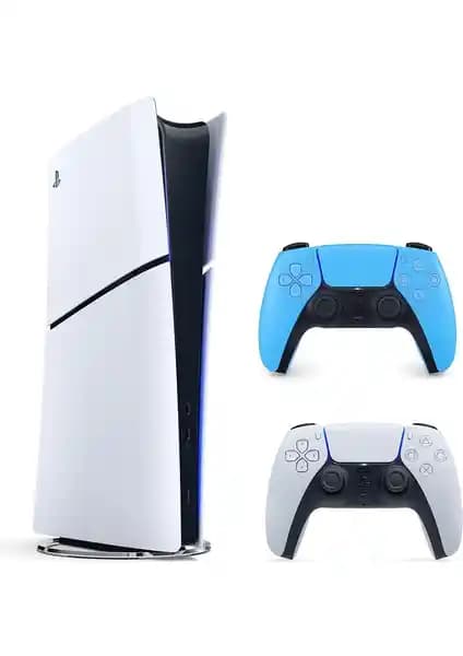 Sony Playstation 5 Slim Digital Edition 1 TB ve Çift Dualsense Kontrolcü ile Üstün Oyun Deneyimi
