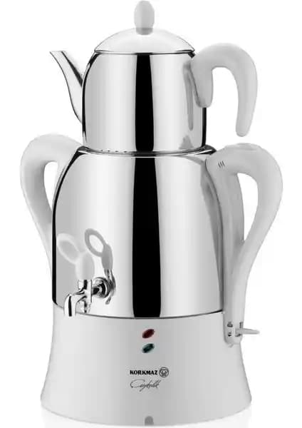 Korkmaz A341-13 Vanilya ve Korkmaz Çayşef InoxSatin Semaver Karşılaştırması