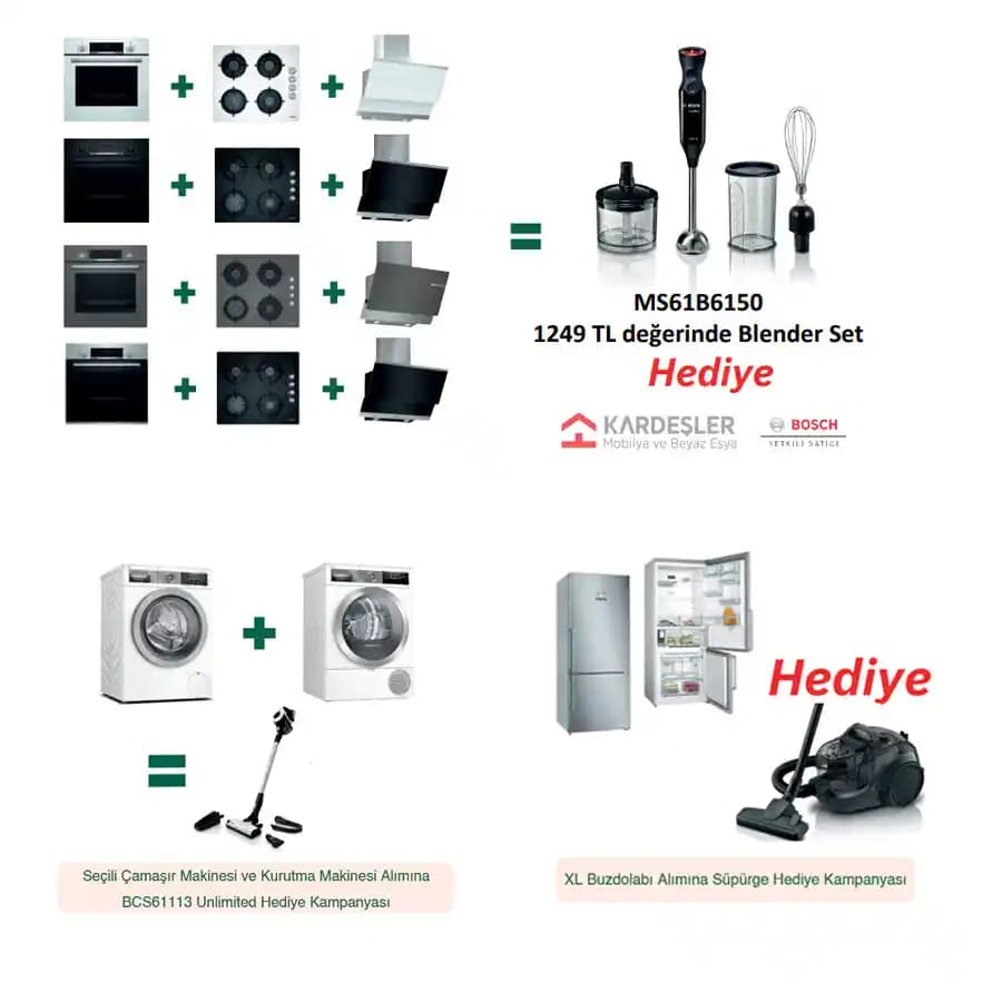 Bosch Beyaz Eşya Setleri ve Düğün Paketleri ile Yeni Başlangıçlar İçin Pratik Çözümler