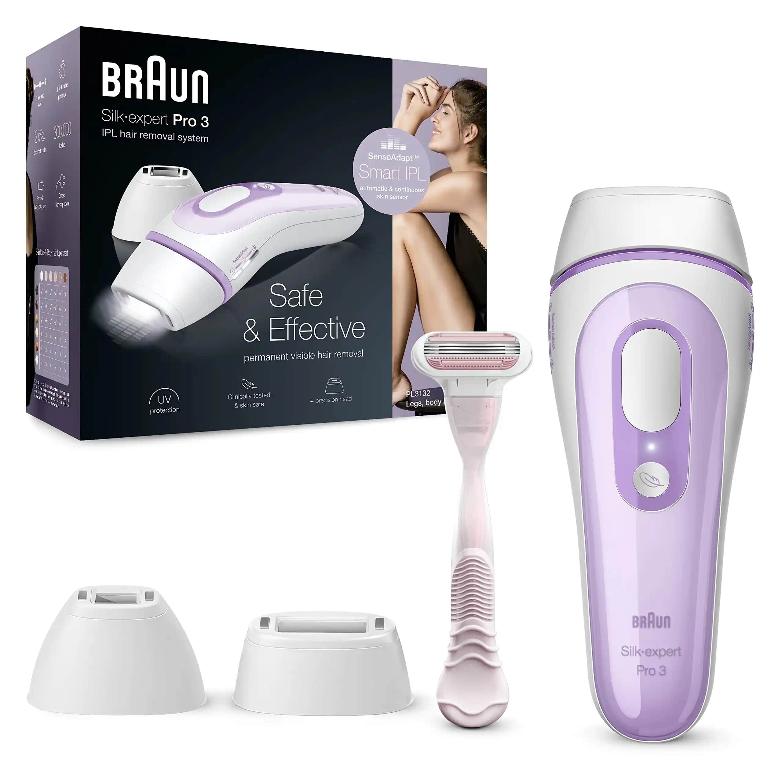 Braun IPL Pro 3 Evde Epilasyon Cihazı Gelişmiş Teknoloji ve Güvenlik Özellikleriyle