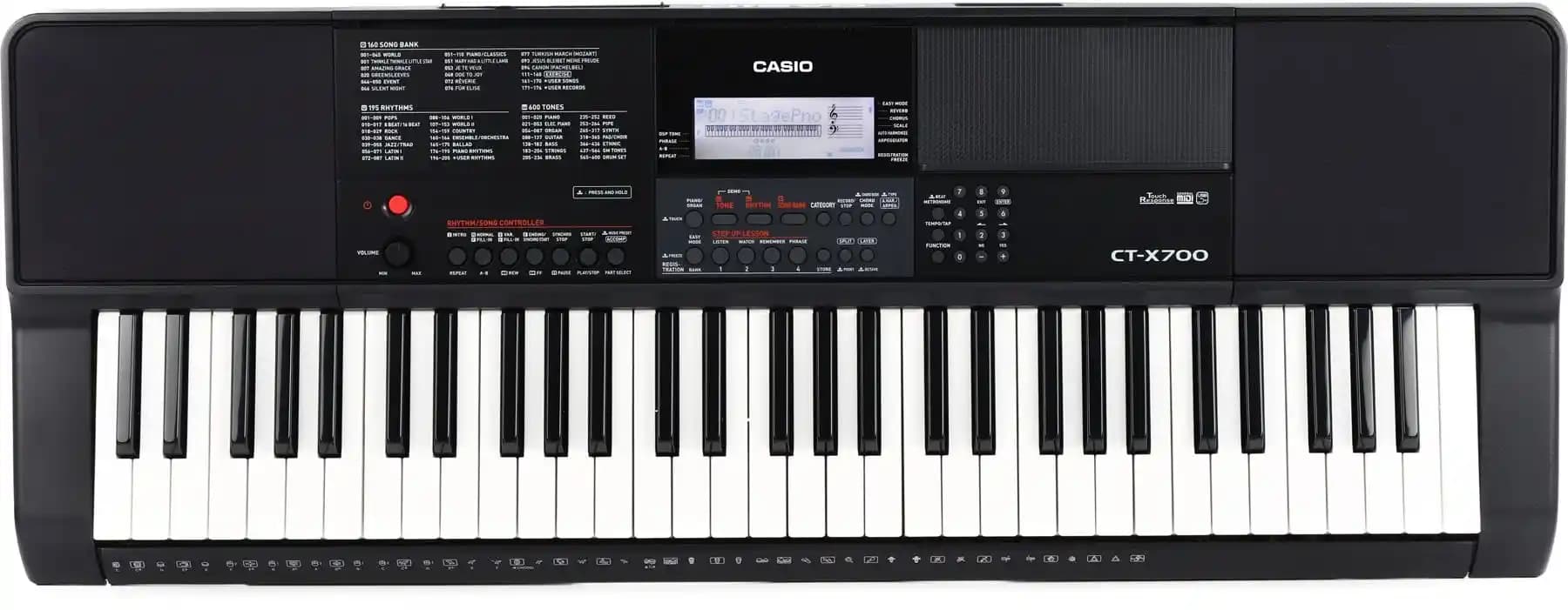 Casio CT-X700 Taşınabilir Çok Yönlü Klavye: Gelişmiş Ses ve Kullanıcı Dostu Özellikler