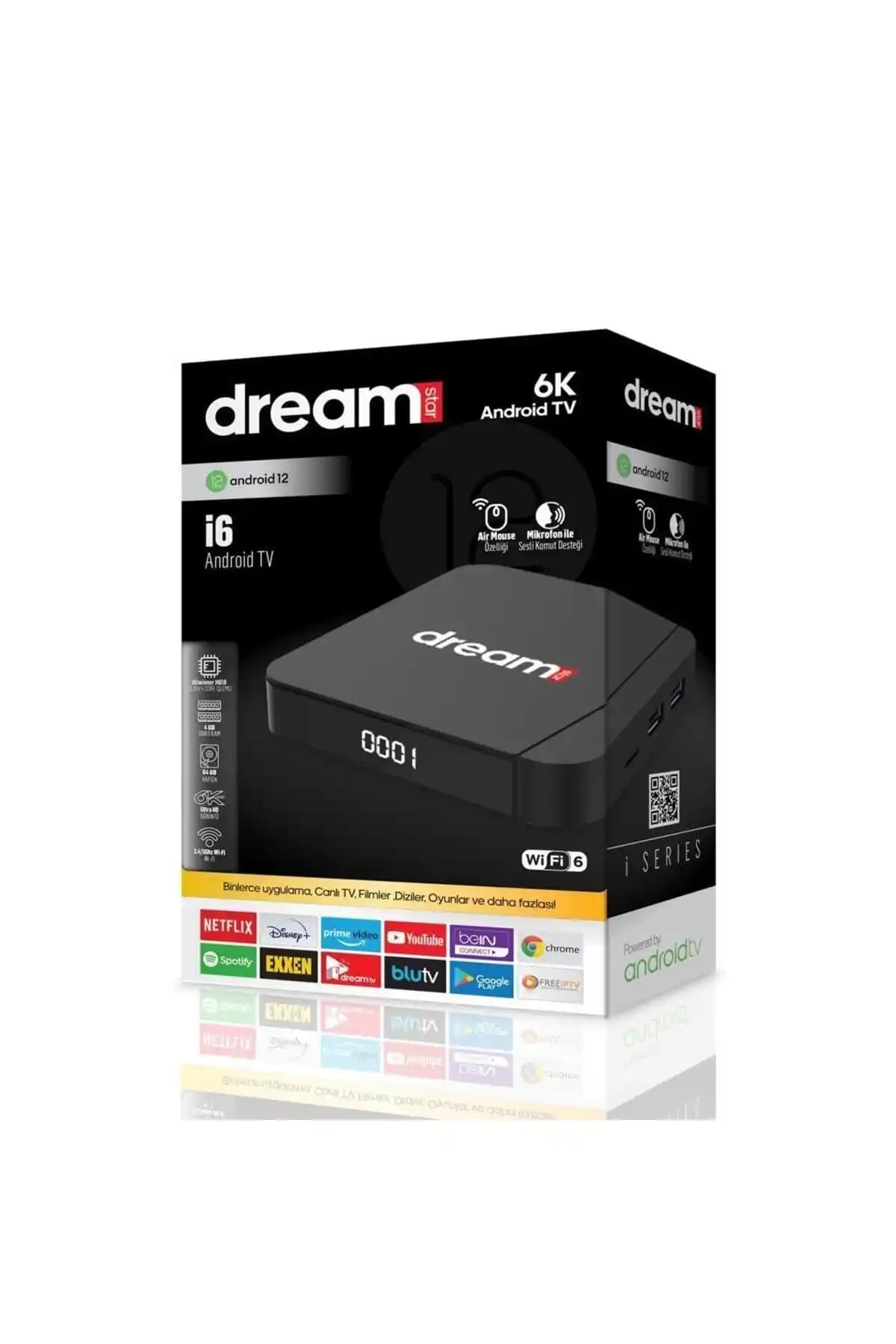 Dreamstar i6 Android TV Box: Yüksek Çözünürlük ve Akıllı Teknolojilerle Gelişmiş Televizyon Deneyimi