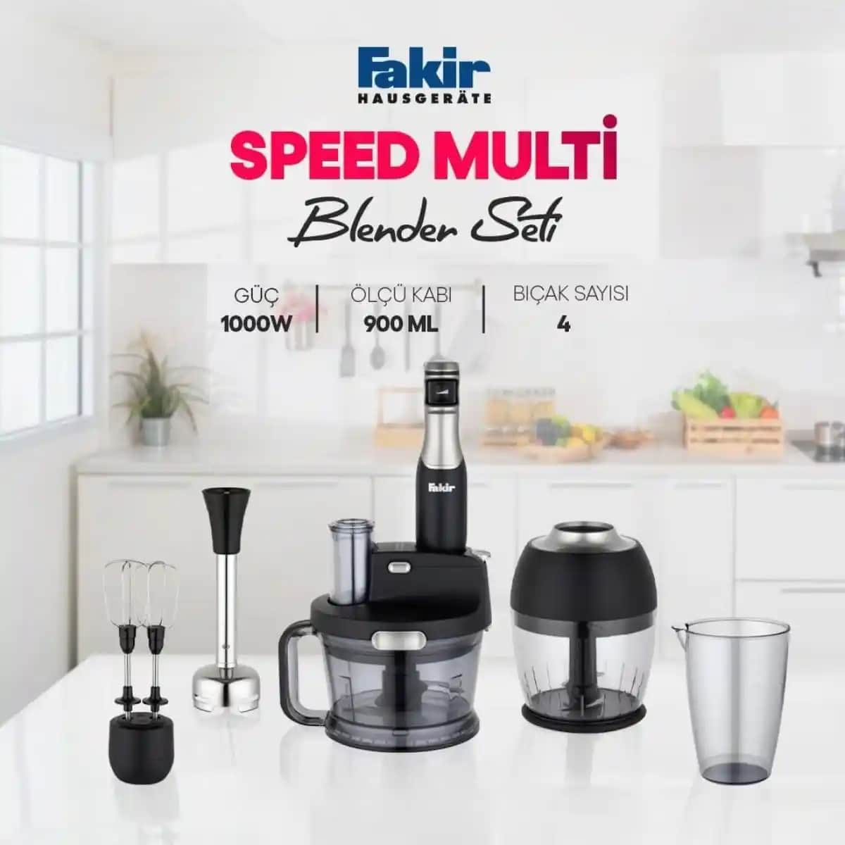 Fakir Speed Multi Blender Seti: Çok Fonksiyonlu Yüksek Performanslı Mutfak Aleti
