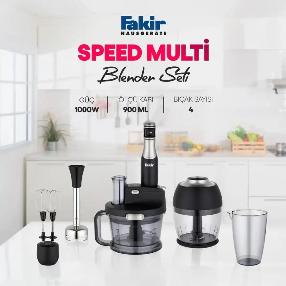 Fakir Speed Multi Blender Seti: Çok Fonksiyonlu Yüksek Performanslı Mutfak Aleti