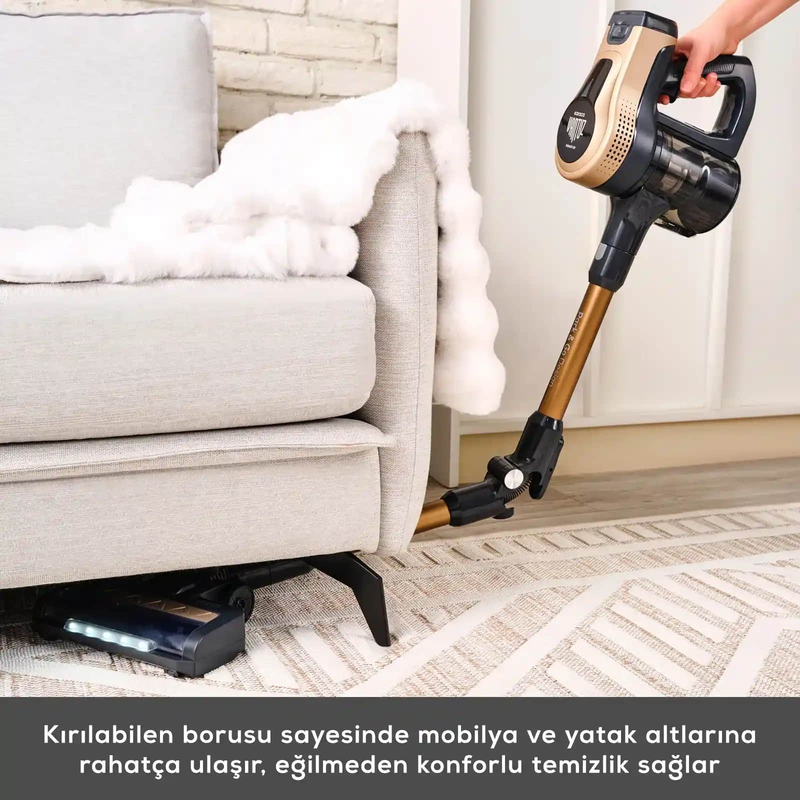 Karaca Dikey Süpürge: Hafif ve Çok Yönlü Ev Temizliği İçin Modern Çözüm