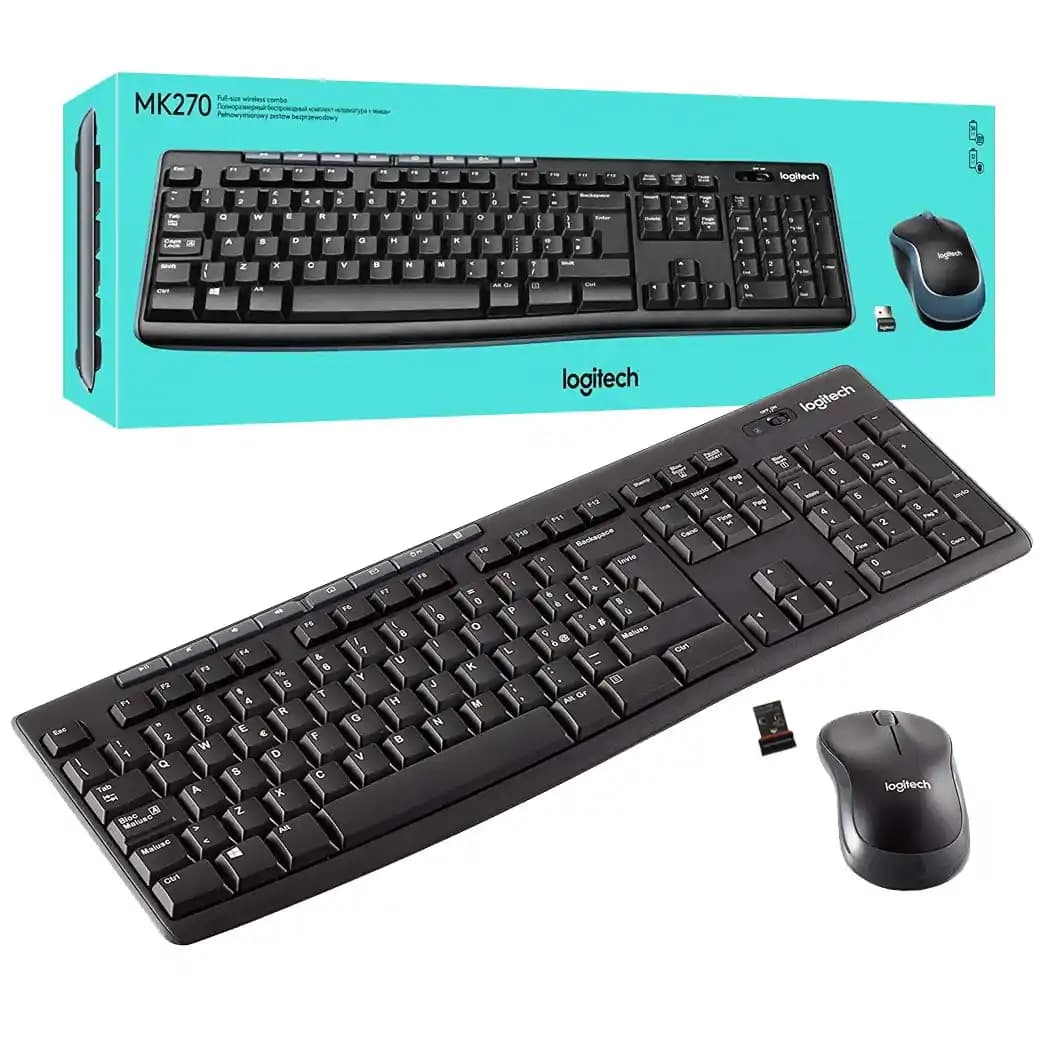 Logitech MK270 Kablosuz Klavye ve Fare Seti: Ergonomik ve Güvenilir Elektronik Aksesuar