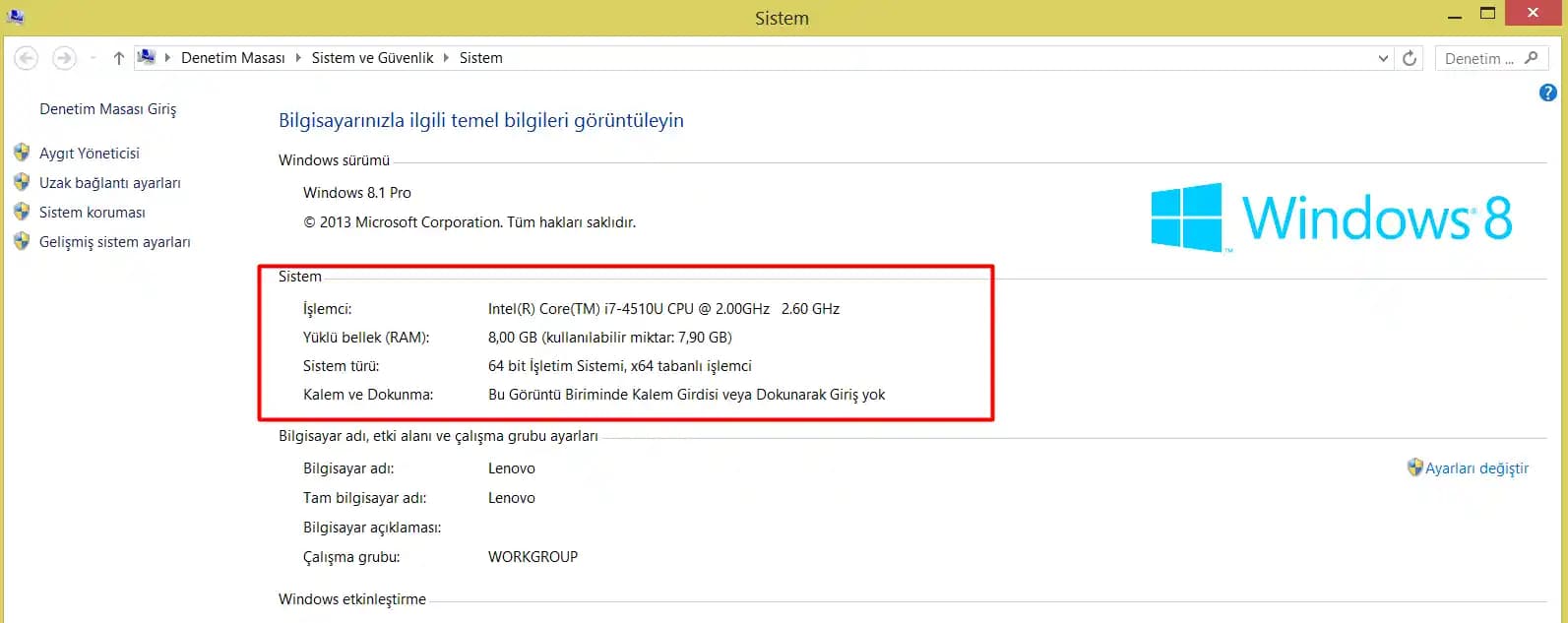 Ortalama Bir Bilgisayarın Temel Özellikleri ve Kullanım Alanlarına Göre Seçenekler