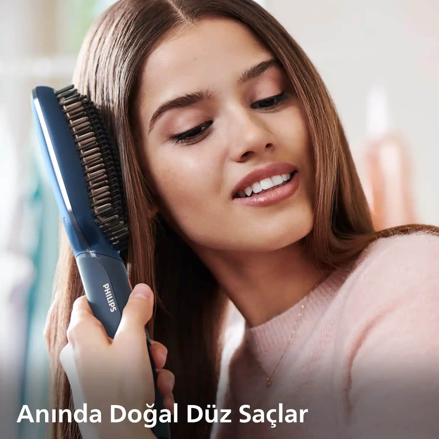 Philips BHH885/00 Saç Düzleştirici Tarak: Hızlı ve Sağlıklı Saç Düzleştirme Çözümü