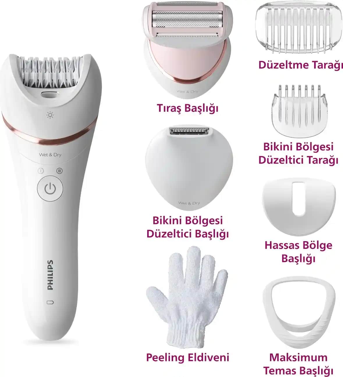 Philips BRE720/05 Erkek Bakımında Yenilikçi ve Pratik Tıraş Makinesi Özellikleri