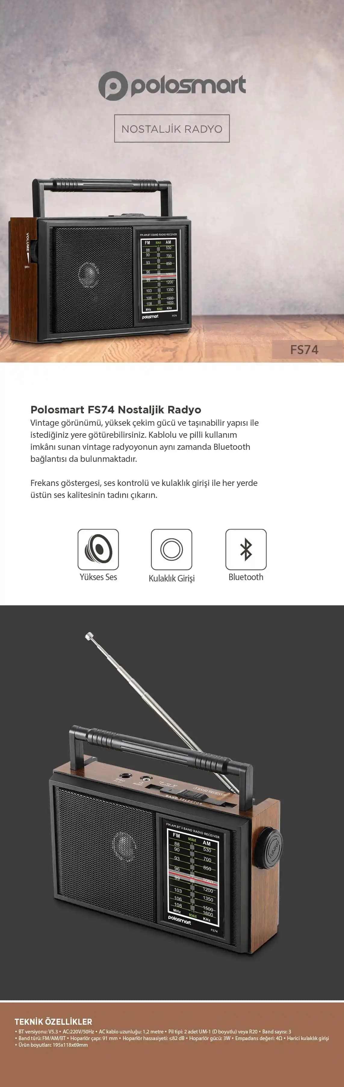 Polosmart Retro Radyo Modelleri: Modern Teknolojiyi Nostaljik Tasarımla Buluşması