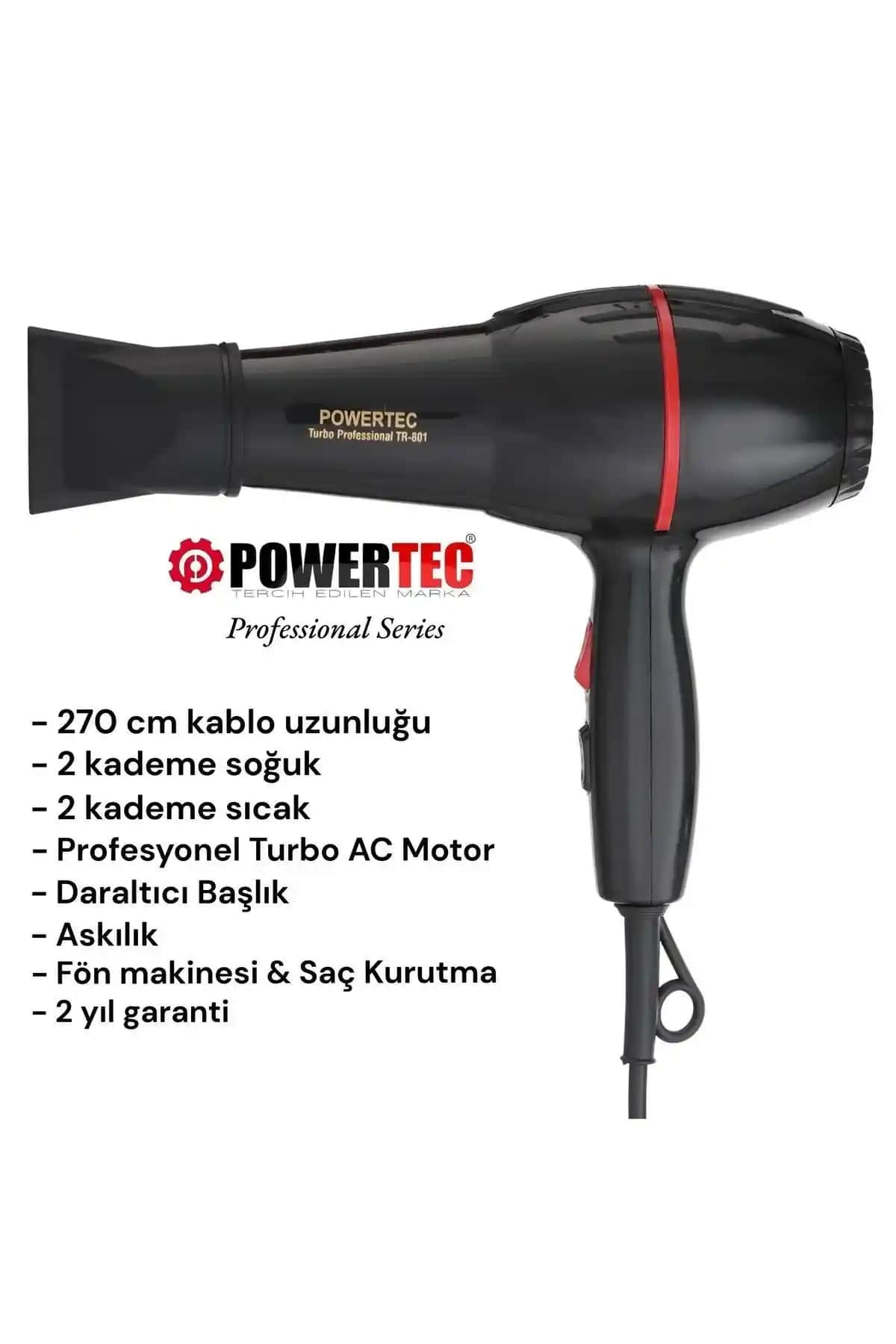PowerTec Saç Kurutma Makinesi: Güçlü Performans ve Kullanıcı Dostu Tasarım