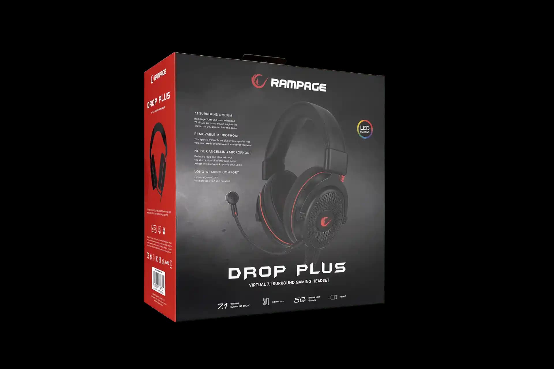 Rampage Drop Plus: Yüksek Kaliteli Ses ve Konfor Sunan Çok Yönlü Oyun Kulaklığı