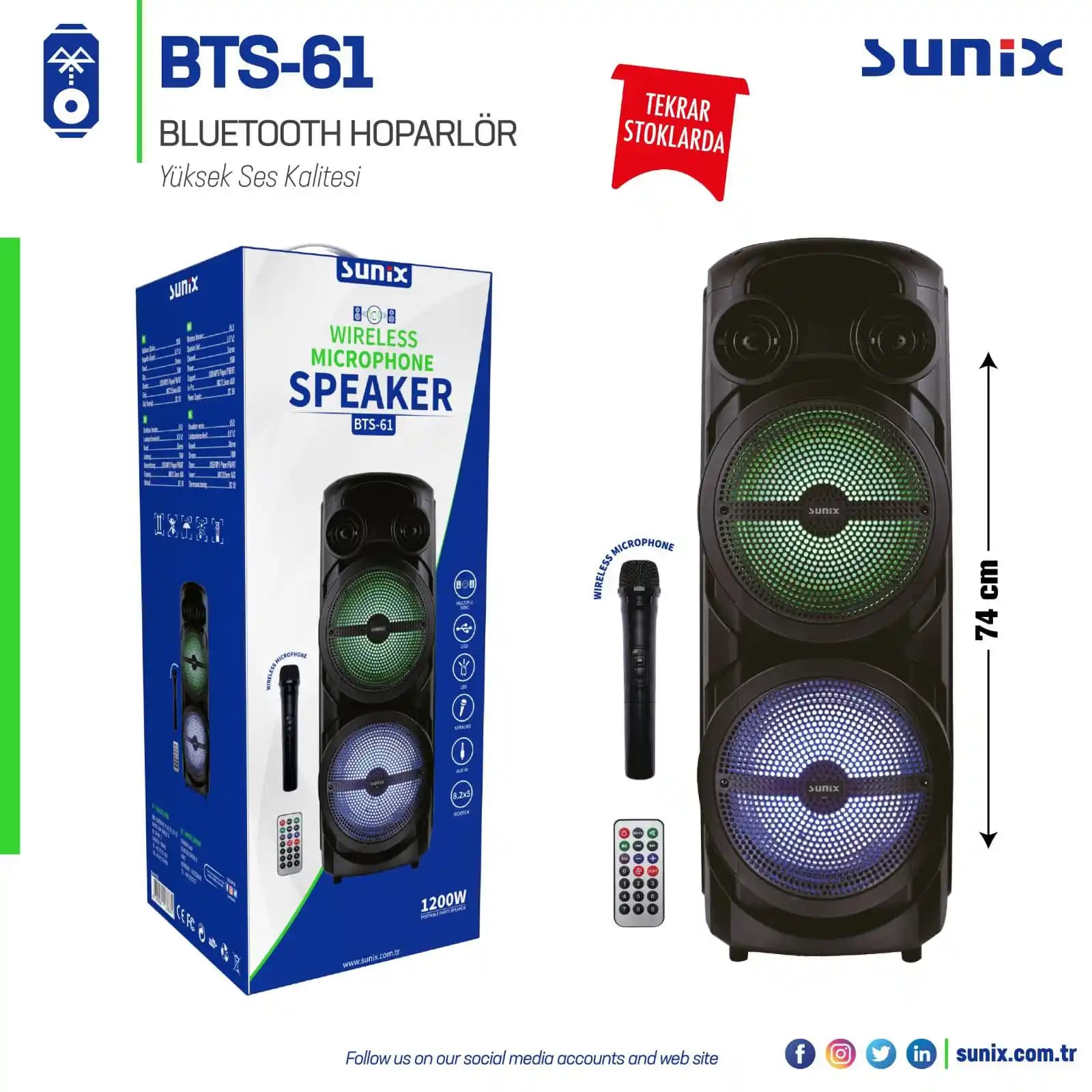 Sunix Bluetooth Hoparlörler: Yüksek Ses Kalitesi ve Taşınabilirlik Özellikleri