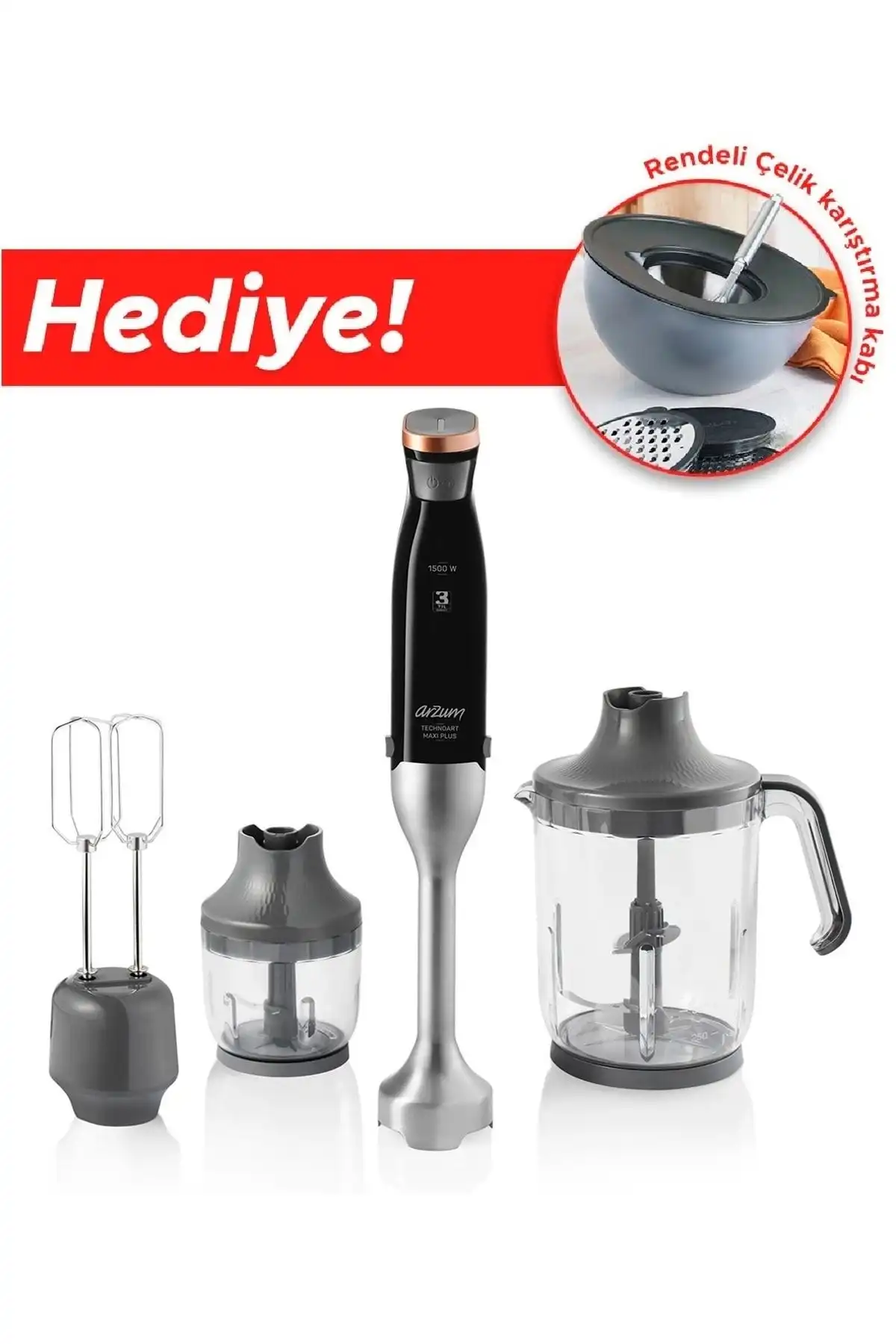 Arzum Ar1070 Technoart Maxi Plus 1500 W Blender Seti İncelemesi